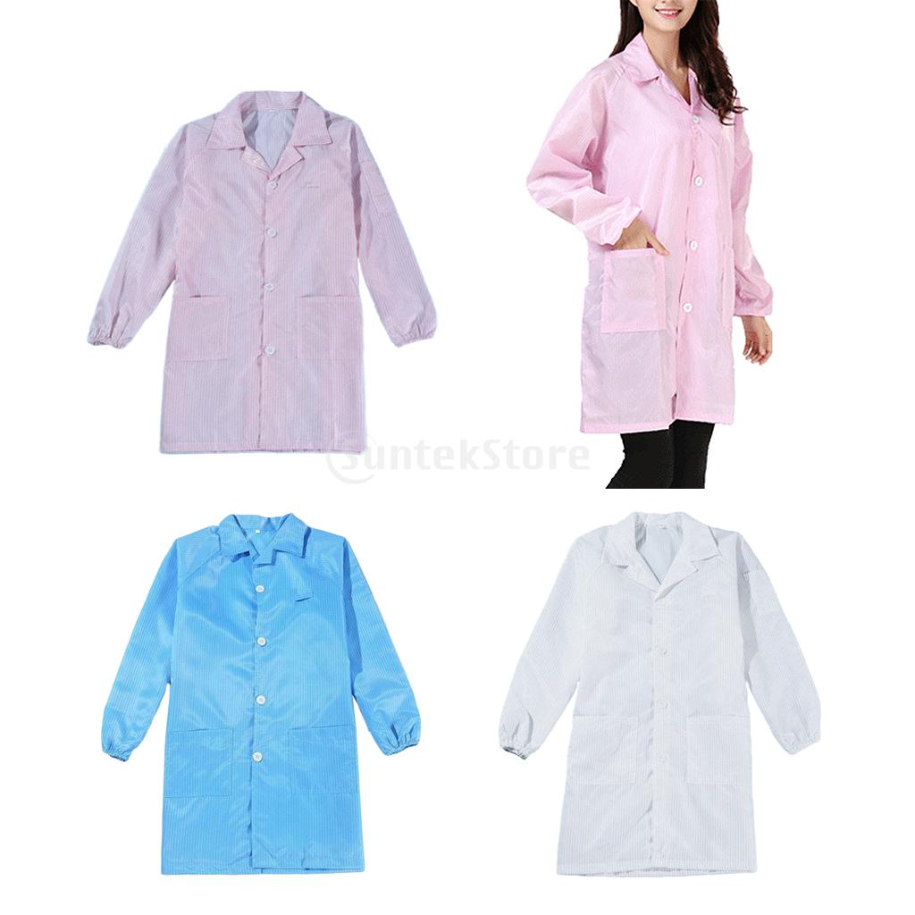 Protective Overall Dustproof Anti-static Workwear  XL Blue