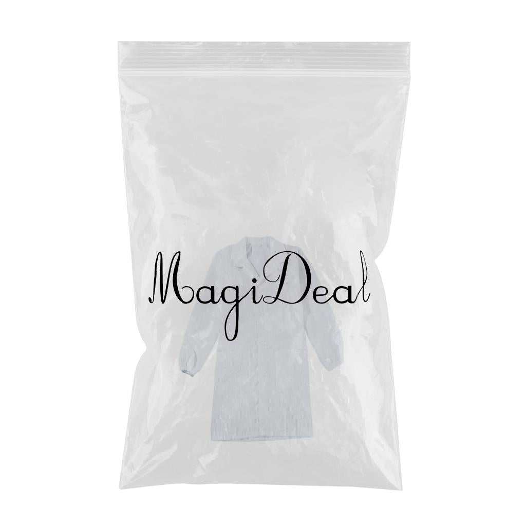 Protective Overall Dustproof Anti-static Workwear  M White