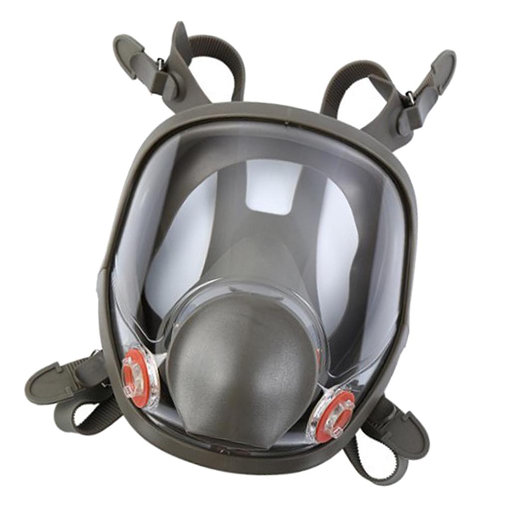 Large Gas Mask 6800 Facepiece Comfortable Silica Gel Head-mounted Adjustable A
