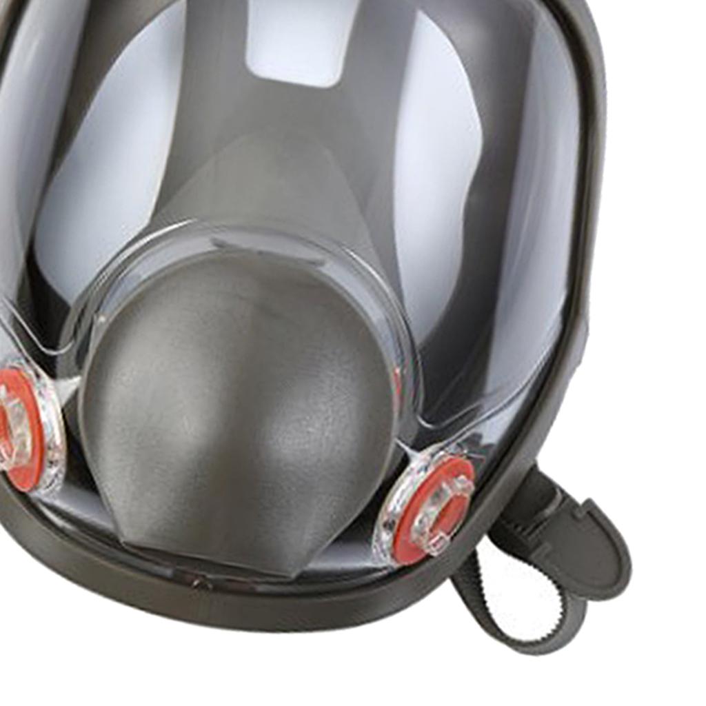 Large Gas Mask 6800 Facepiece Comfortable Silica Gel Head-mounted Adjustable A
