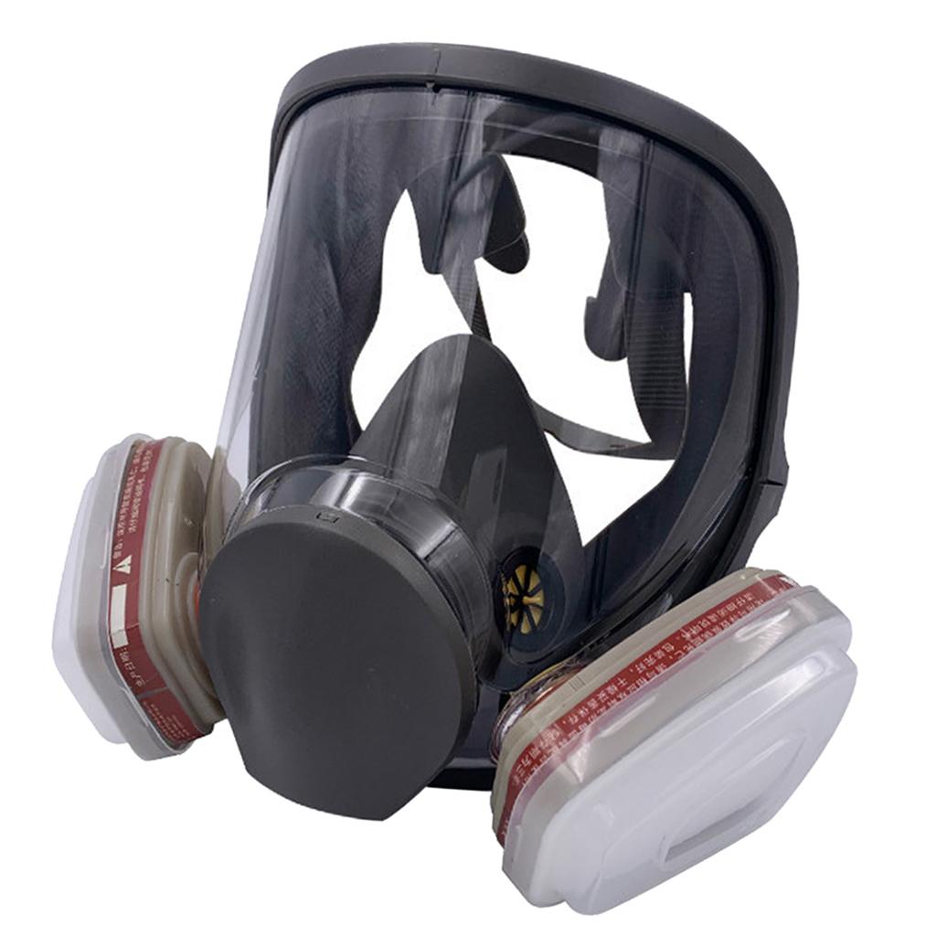 Large Gas Mask 6800 Facepiece Comfortable Silica Gel Head-mounted Adjustable B