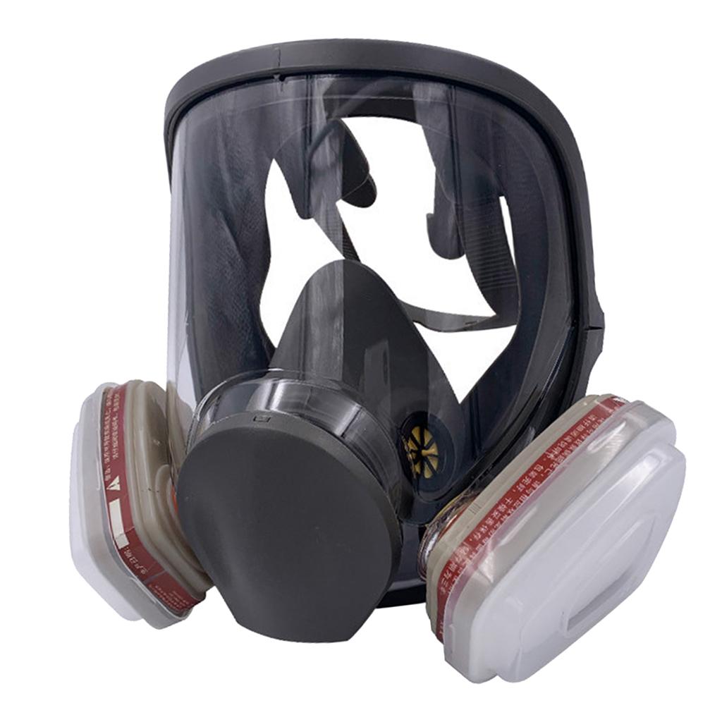 Large Gas Mask 6800 Facepiece Comfortable Silica Gel Head-mounted Adjustable B