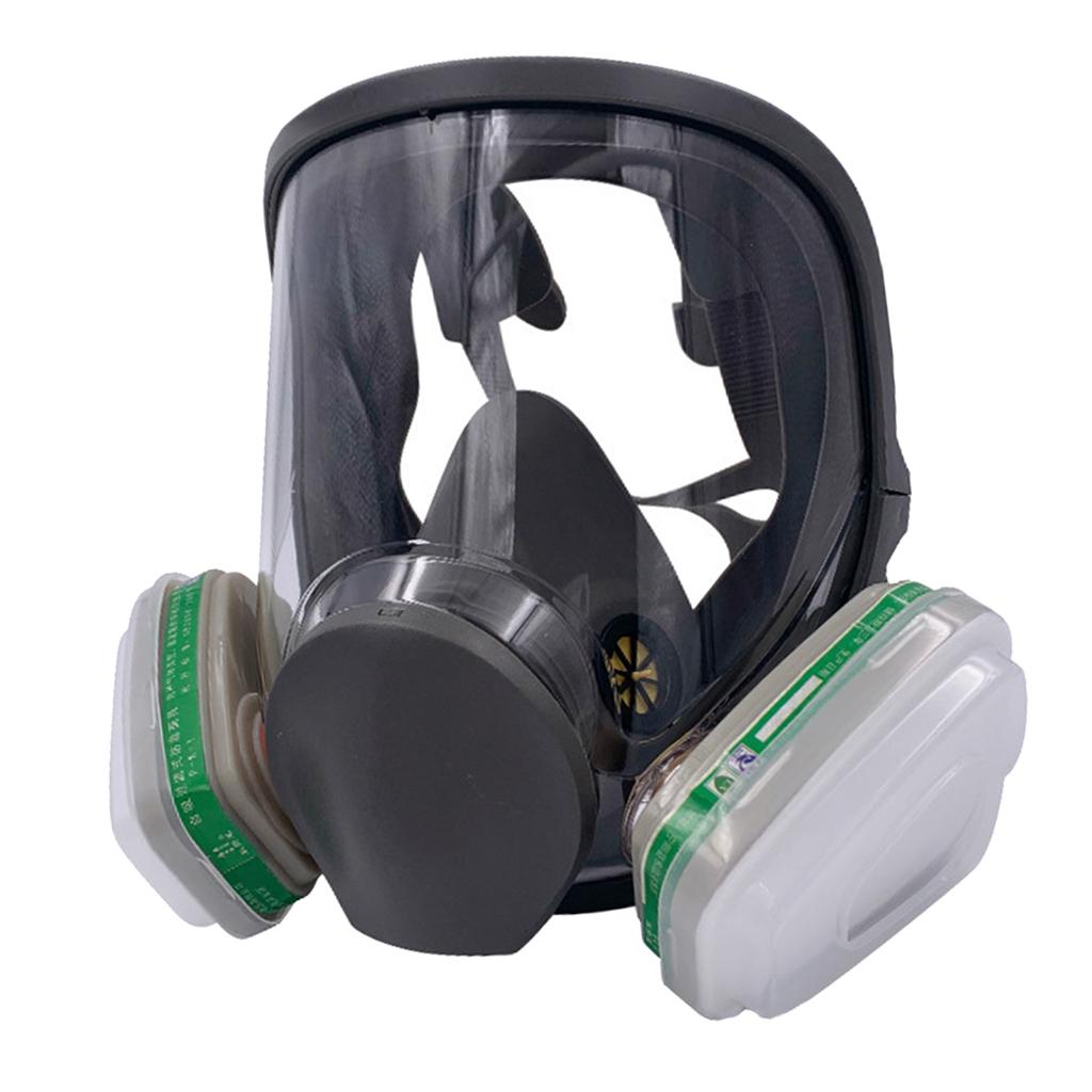 Large Gas Mask 6800 Facepiece Comfortable Silica Gel Head-mounted Adjustable C