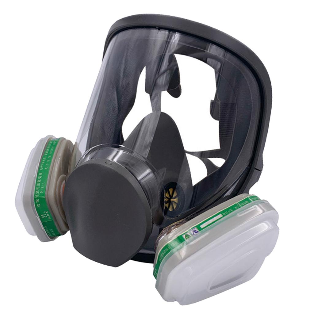 Large Gas Mask 6800 Facepiece Comfortable Silica Gel Head-mounted Adjustable C
