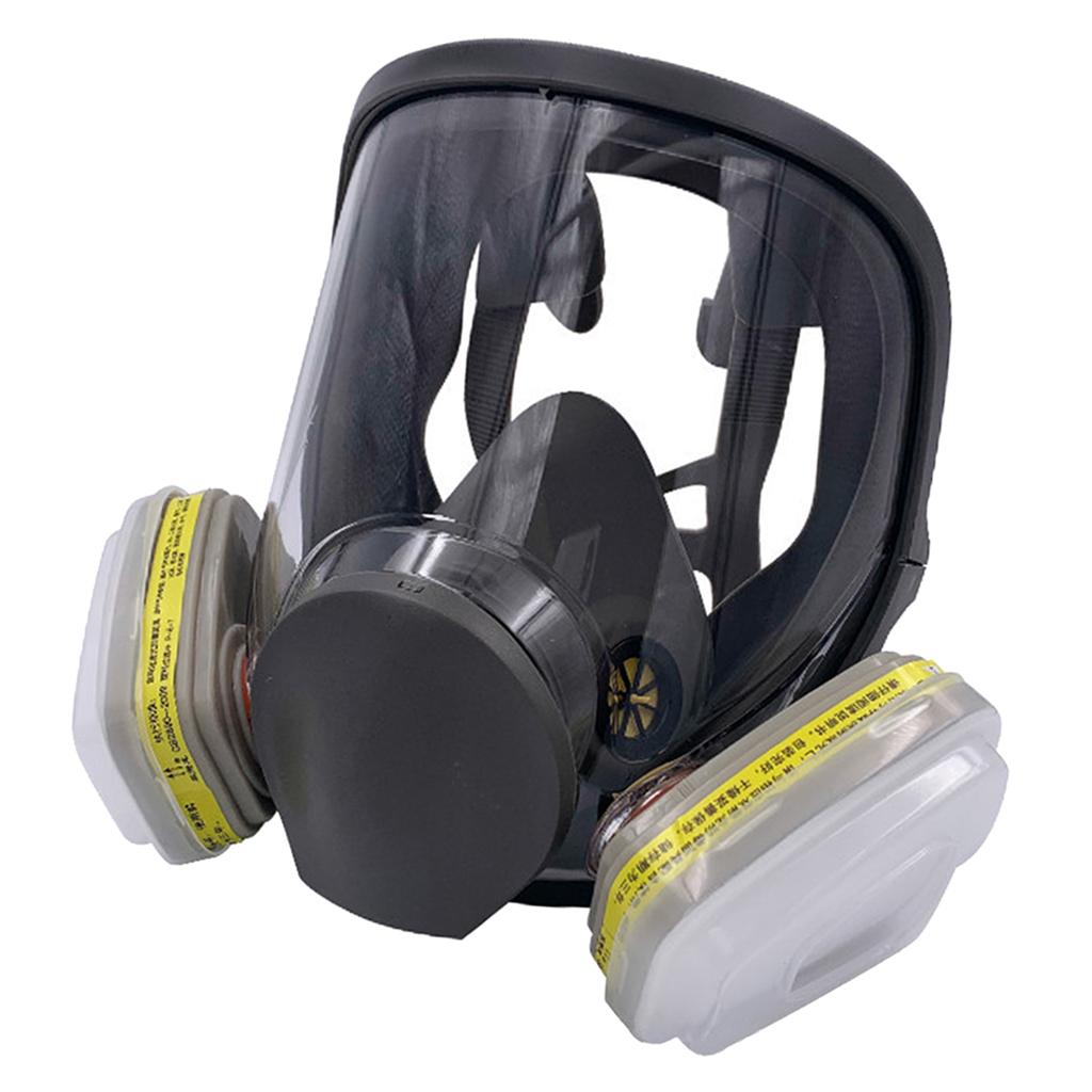 Large Gas Mask 6800 Facepiece Comfortable Silica Gel Head-mounted Adjustable D