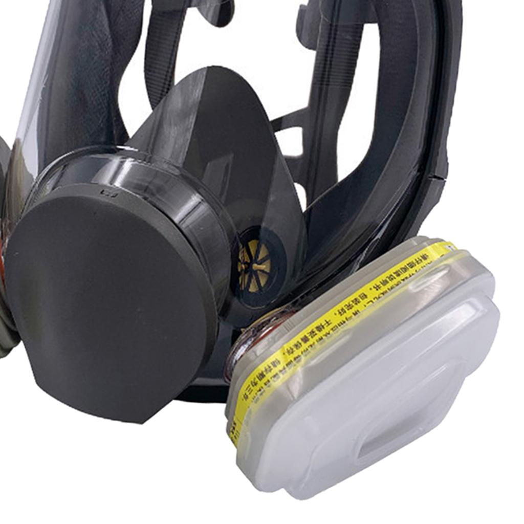 Large Gas Mask 6800 Facepiece Comfortable Silica Gel Head-mounted Adjustable D