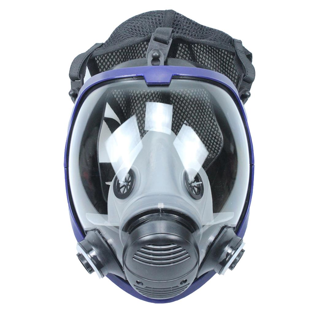 Large View Gas Mask Facepiece Painting With Filter Durable Head-mounted A