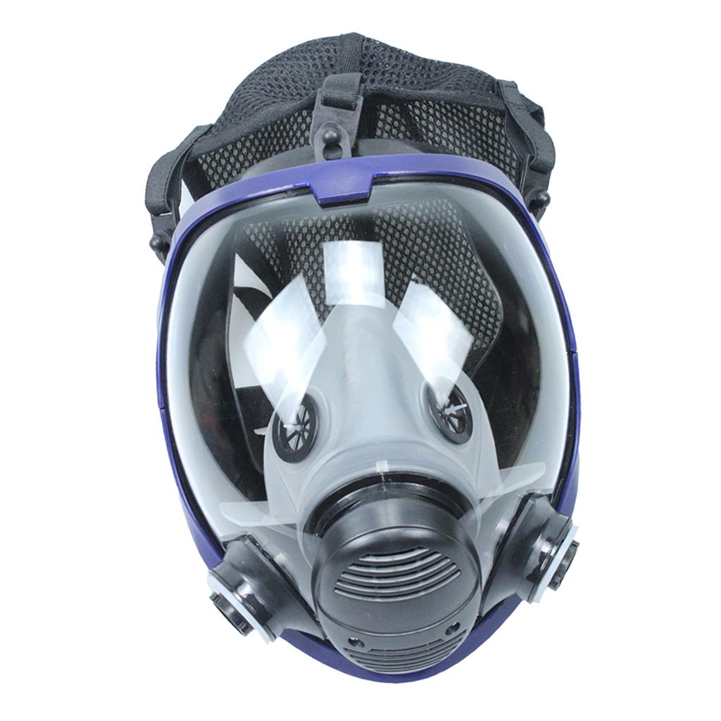 Large View Gas Mask Facepiece Painting With Filter Durable Head-mounted A