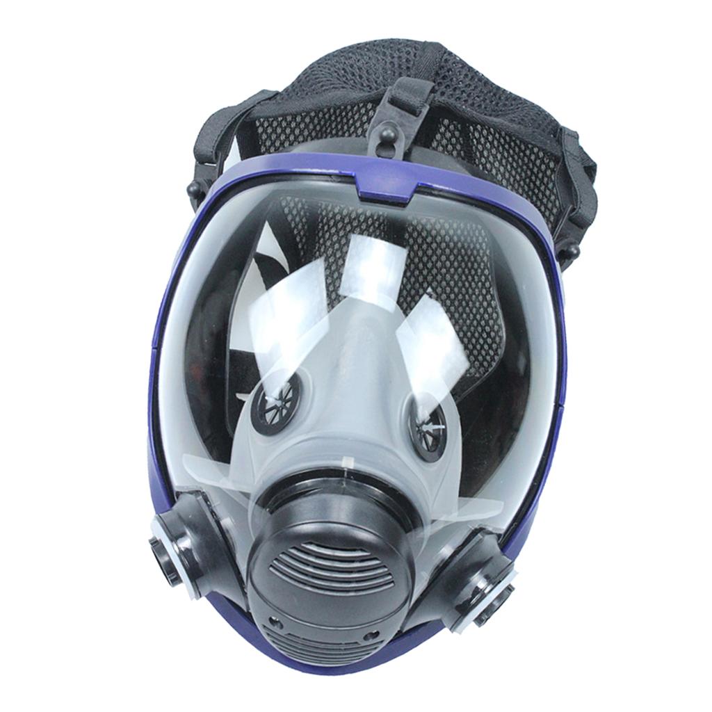 Large View Gas Mask Facepiece Painting With Filter Durable Head-mounted A
