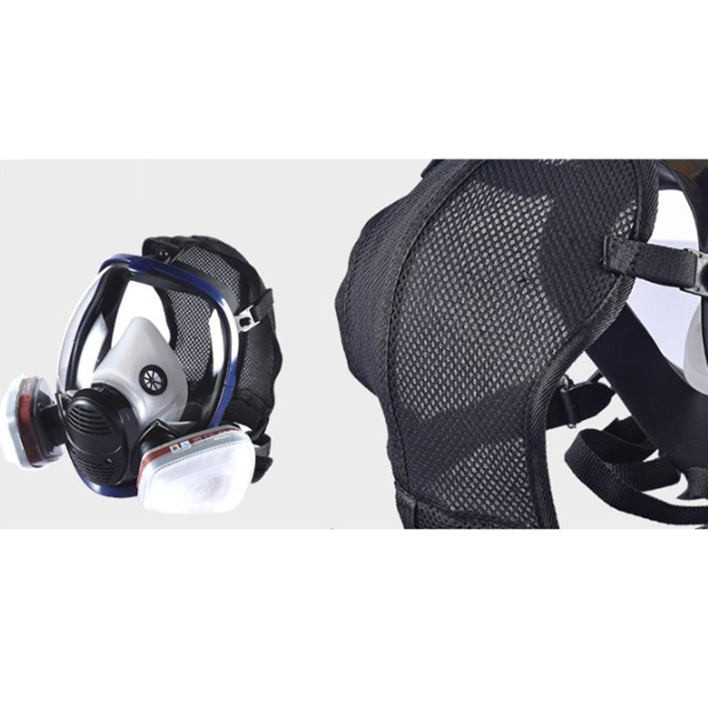 Large View Gas Mask Facepiece Painting With Filter Durable Head-mounted B
