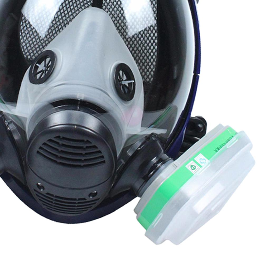 Large View Gas Mask Facepiece Painting With Filter Durable Head-mounted C