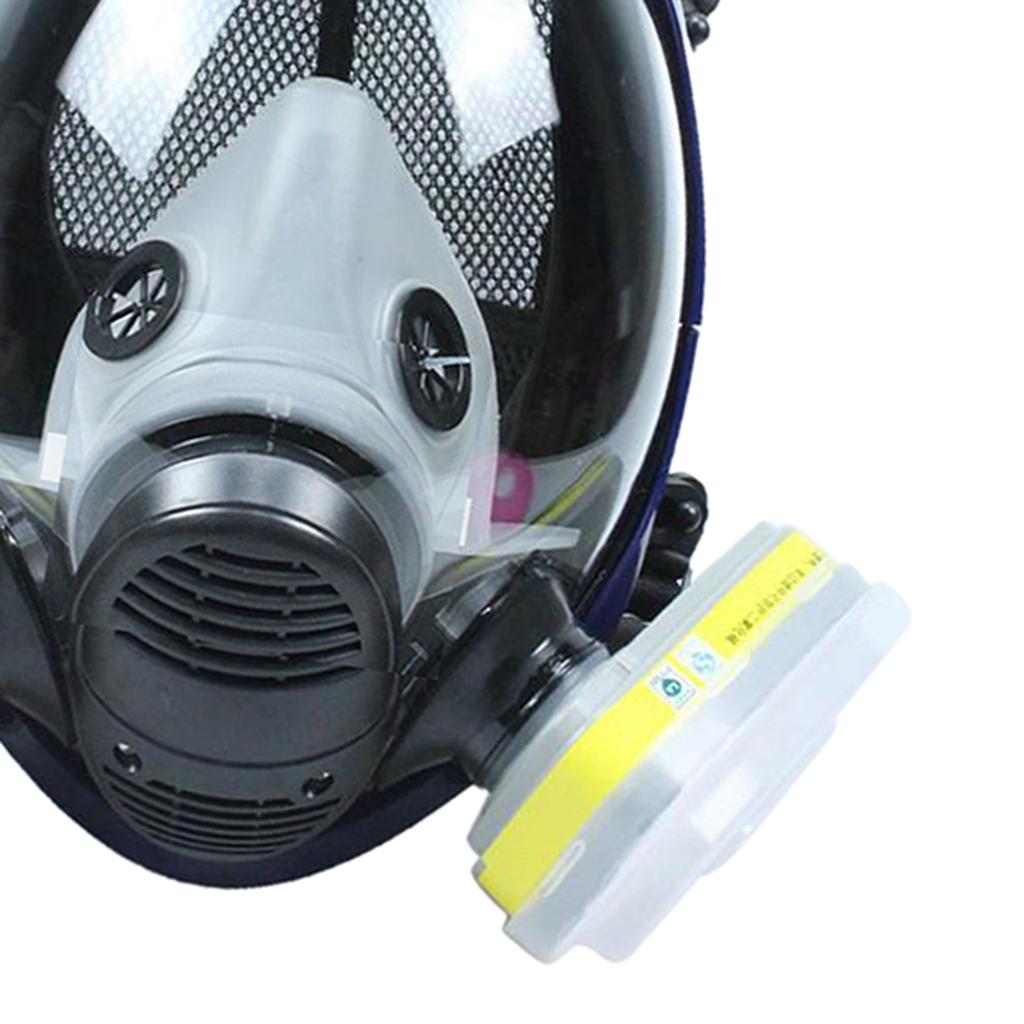 Large View Gas Mask Facepiece Painting With Filter Durable Head-mounted D