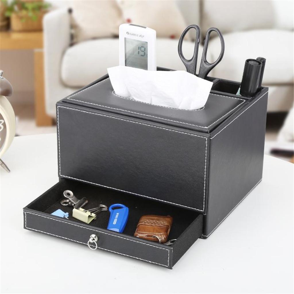 Multifunctional pen holder stationery tissue storage box office