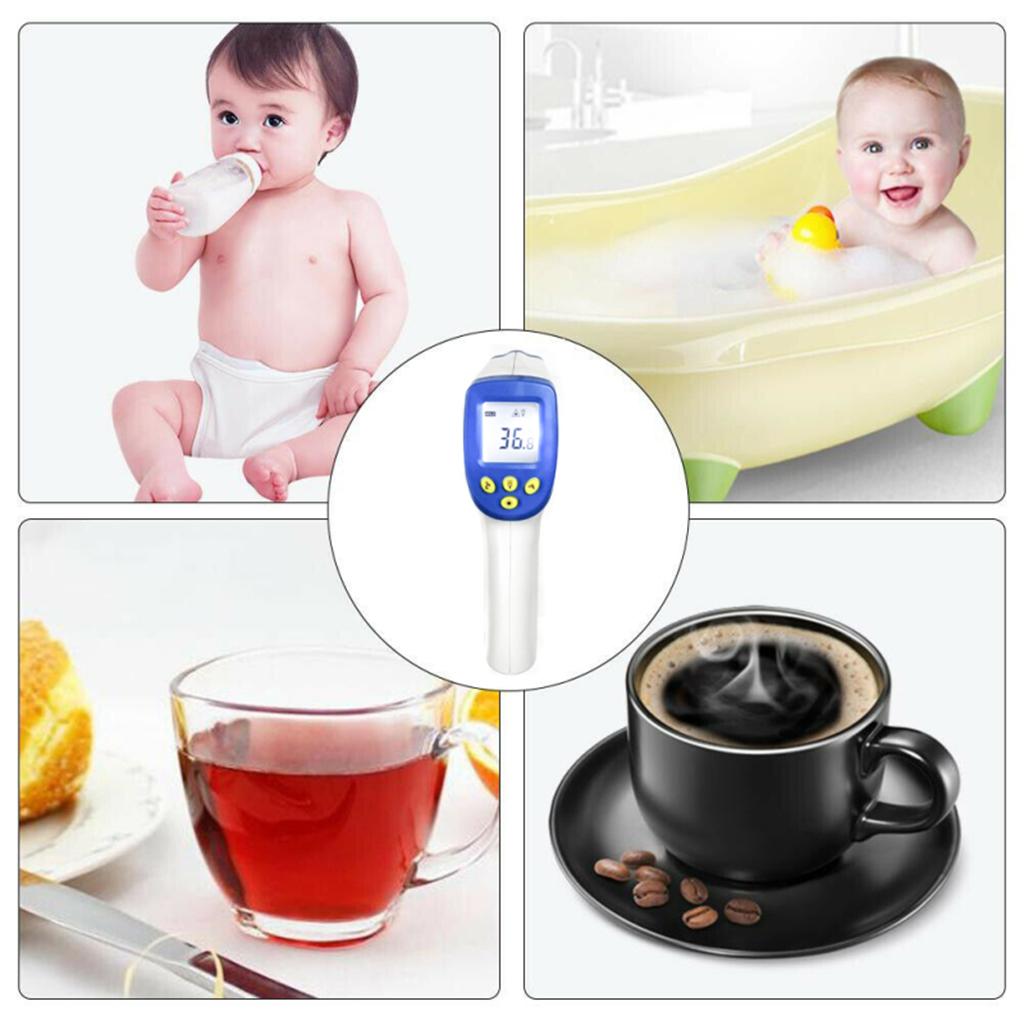 IR Digital Infrared Thermometer No-touch Forehead Baby Ear Body LCD Screen