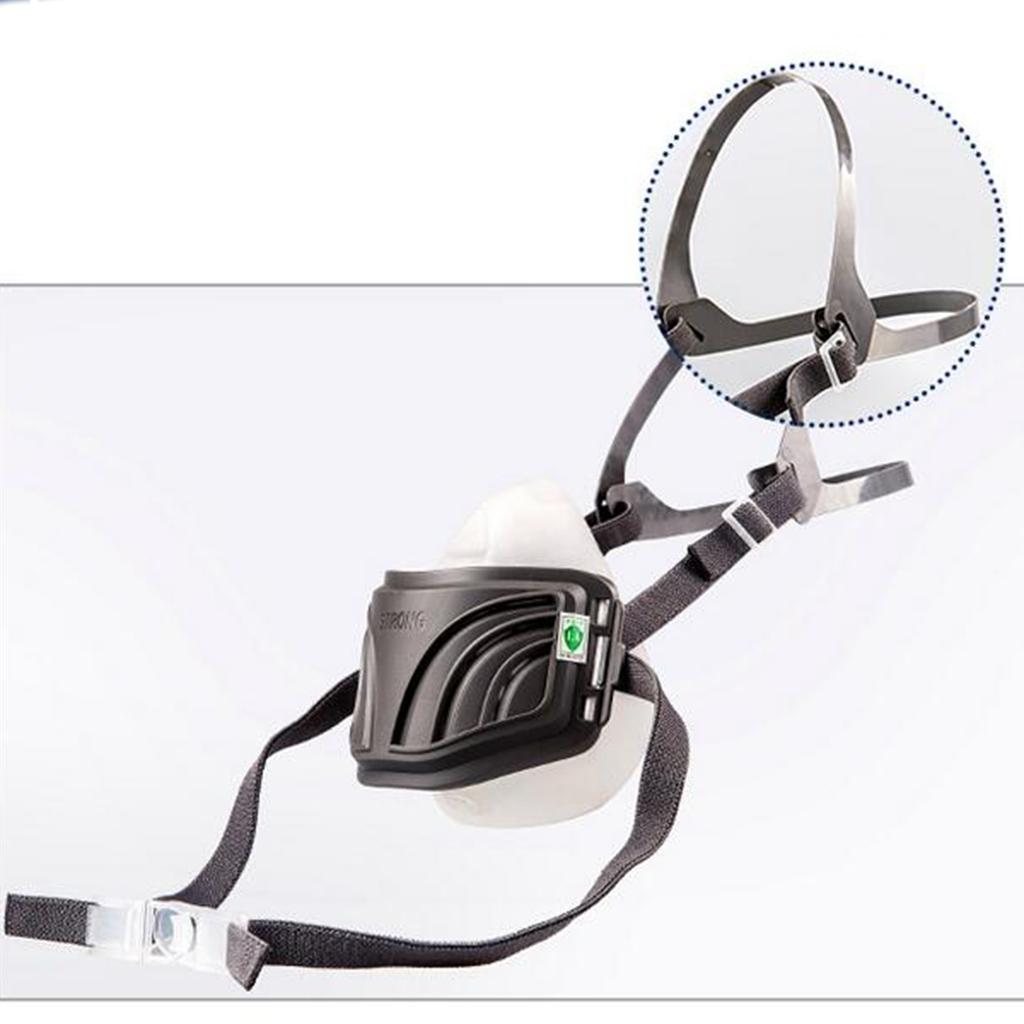Durable Protection Filter Mask Facepiece Comfortable Silica Gel Head-mounted