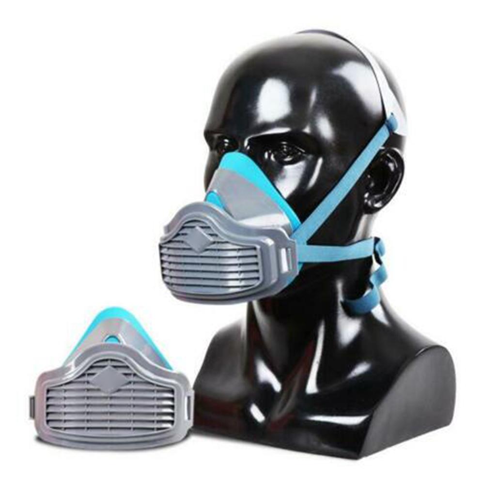 Silica Gel Facepiece Respirator Half Face Painting Spraying Gas Mask