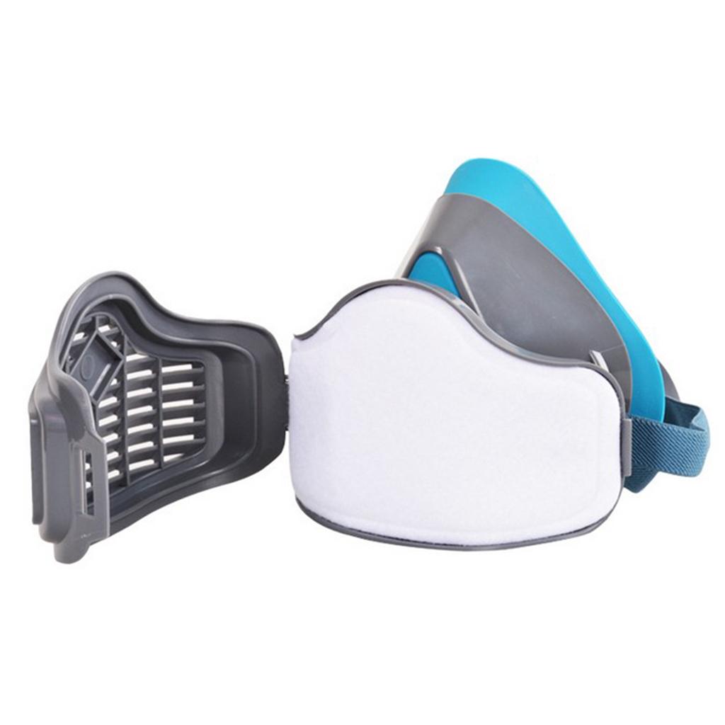 Silica Gel Facepiece Respirator Half Face Painting Spraying Gas Mask
