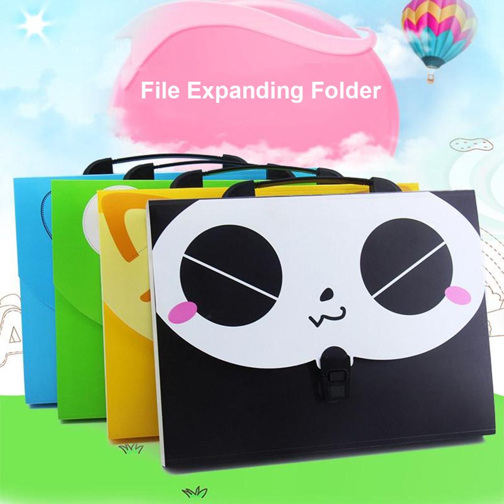 13 Layers File Organizer Expanding Folder A4 Document Holder Bag Yellow Fox