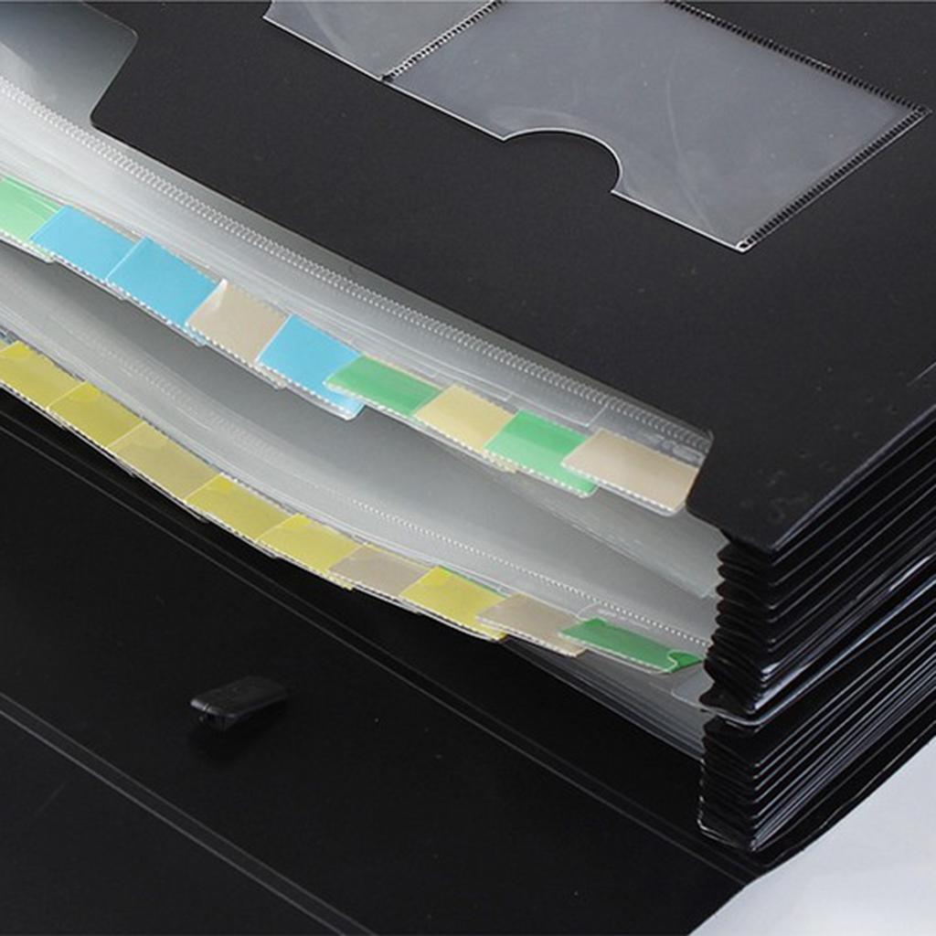 26 Pocket Expanding File Organiser A4 Paper Documents Folder Storage Case