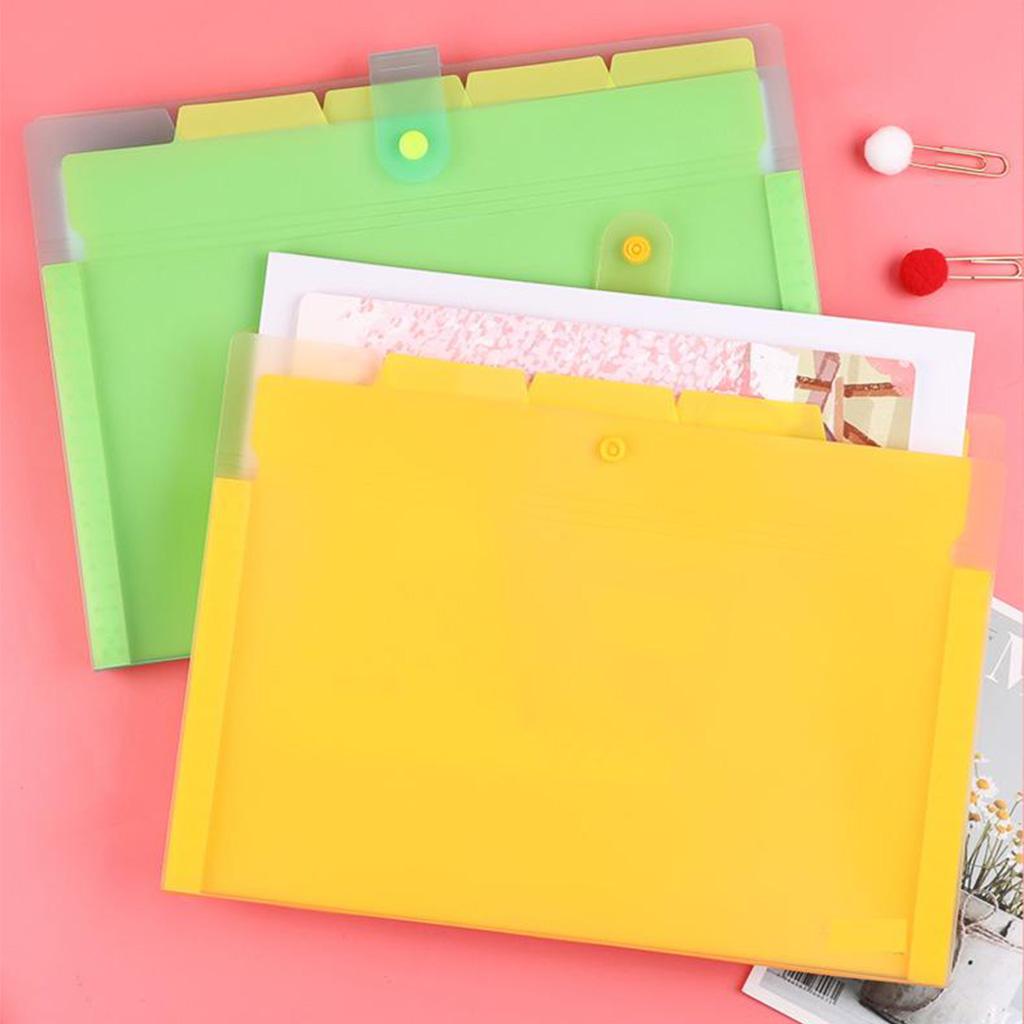 Expanding File Folder Accordion Document Filing Organizer Bag Green