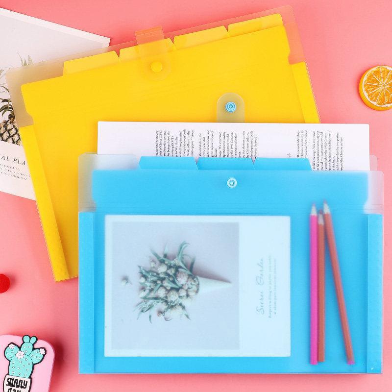 Expanding File Folder Accordion Document Filing Organizer Bag Orange