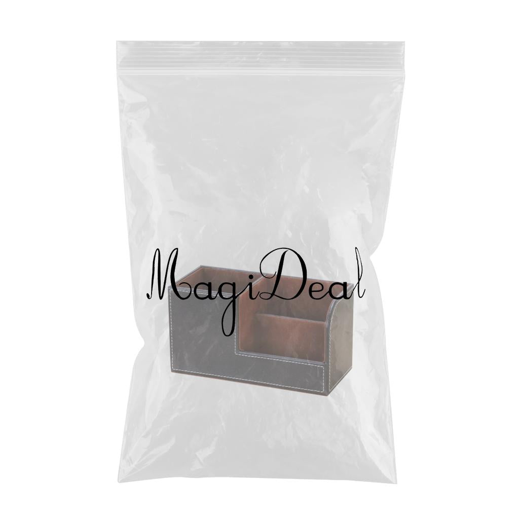 Multi-purpose Desktop Pu Leather storage box Pencils Holder Brown