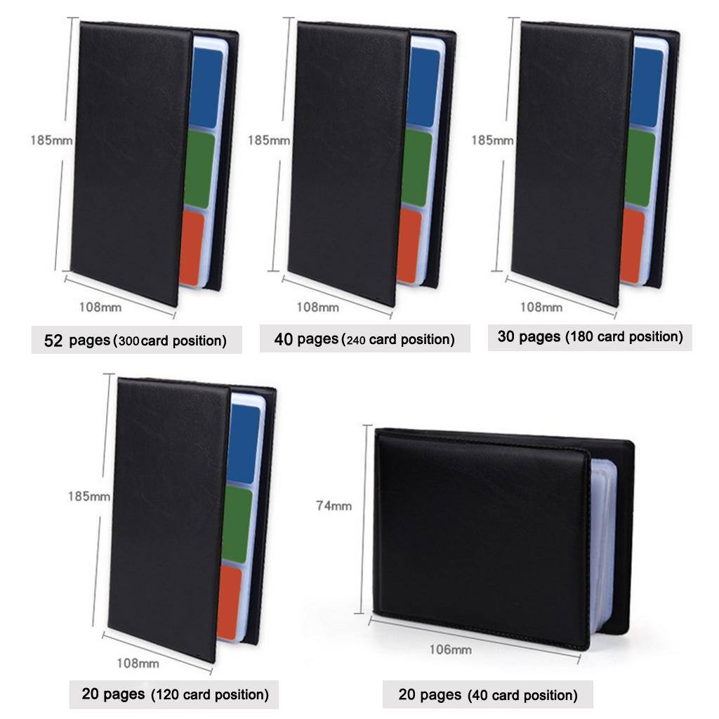 Leather Business Cards Case Organizer 40-300 ID Book Keeper Collection 40