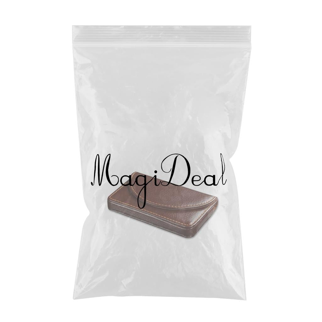 Portable PU Leather Business Cards Holder Name Card Storage Cardcase Coffee