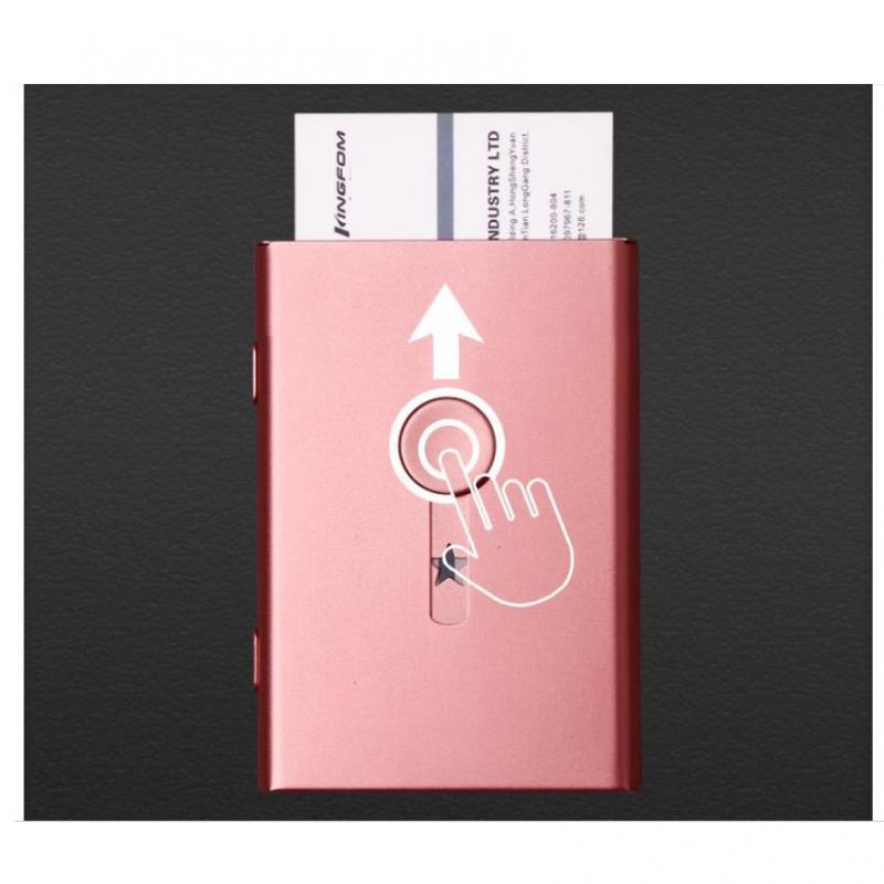 Business Card Holder Case Metal Pocket Card Holder Name Card  Black