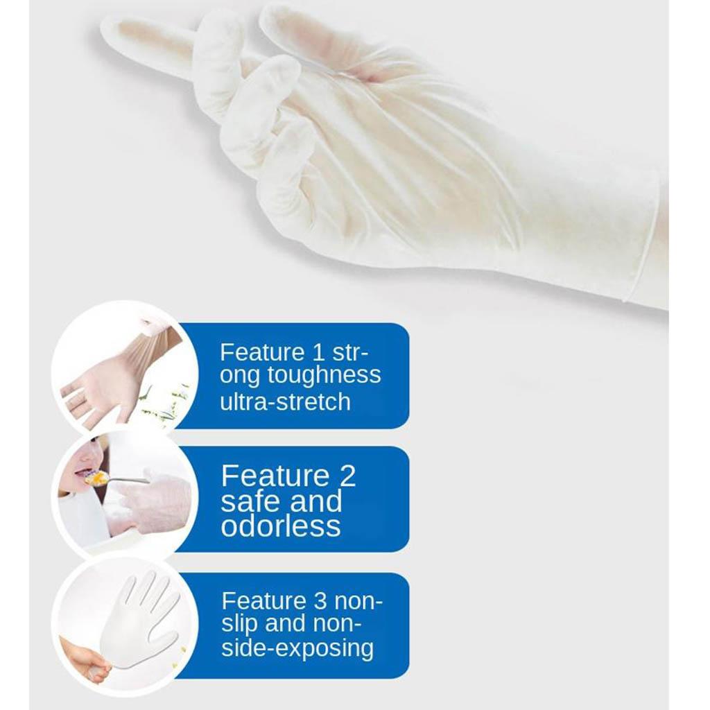 Large White Cotton Gloves Work Glove for Men Women 100 Pairs PVC Gloves