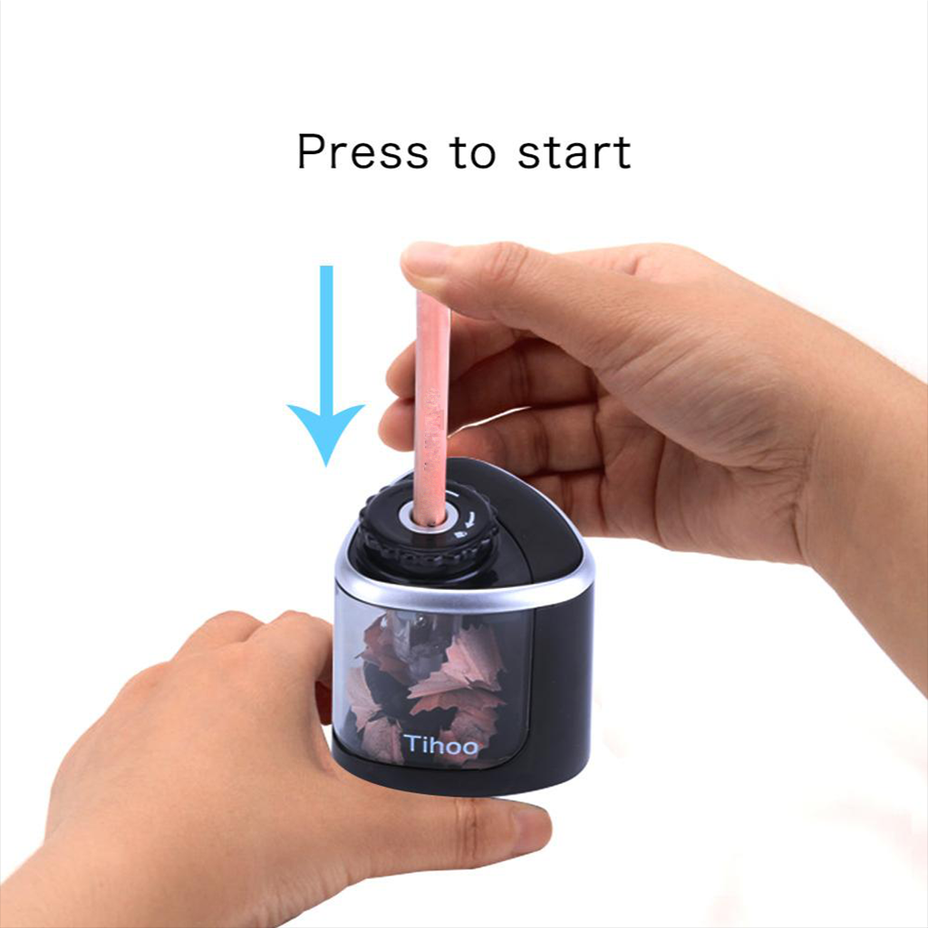 School Electric Automatic Pencil Sharpener for Kids Creative Black Tools