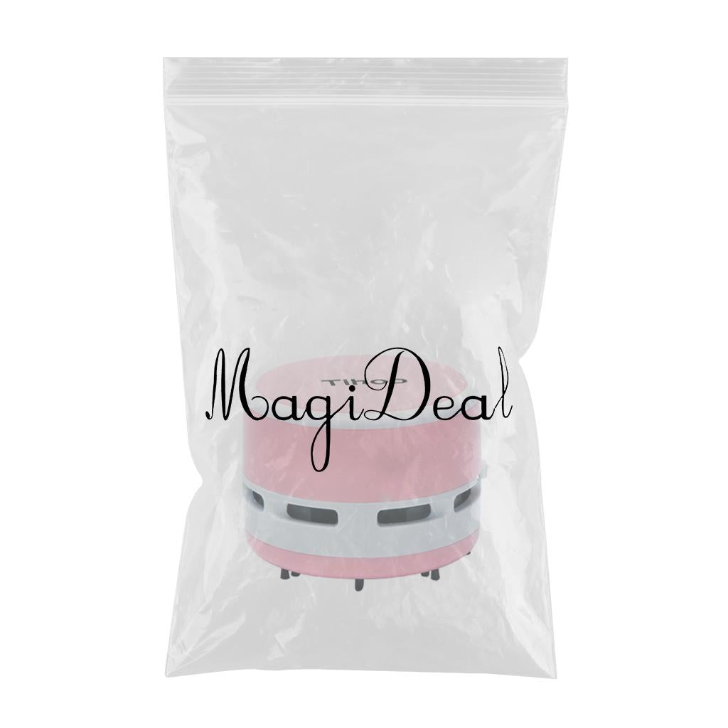 1Pc Smart Home Desk Electric Vacuum Dust Cleaner Study Stationery Auto Pink