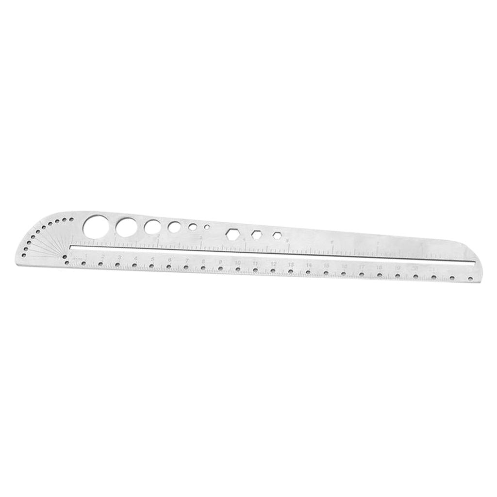 Multifunctional Stainless Angle Protractor Ruler Circle Meter Drawing Tool