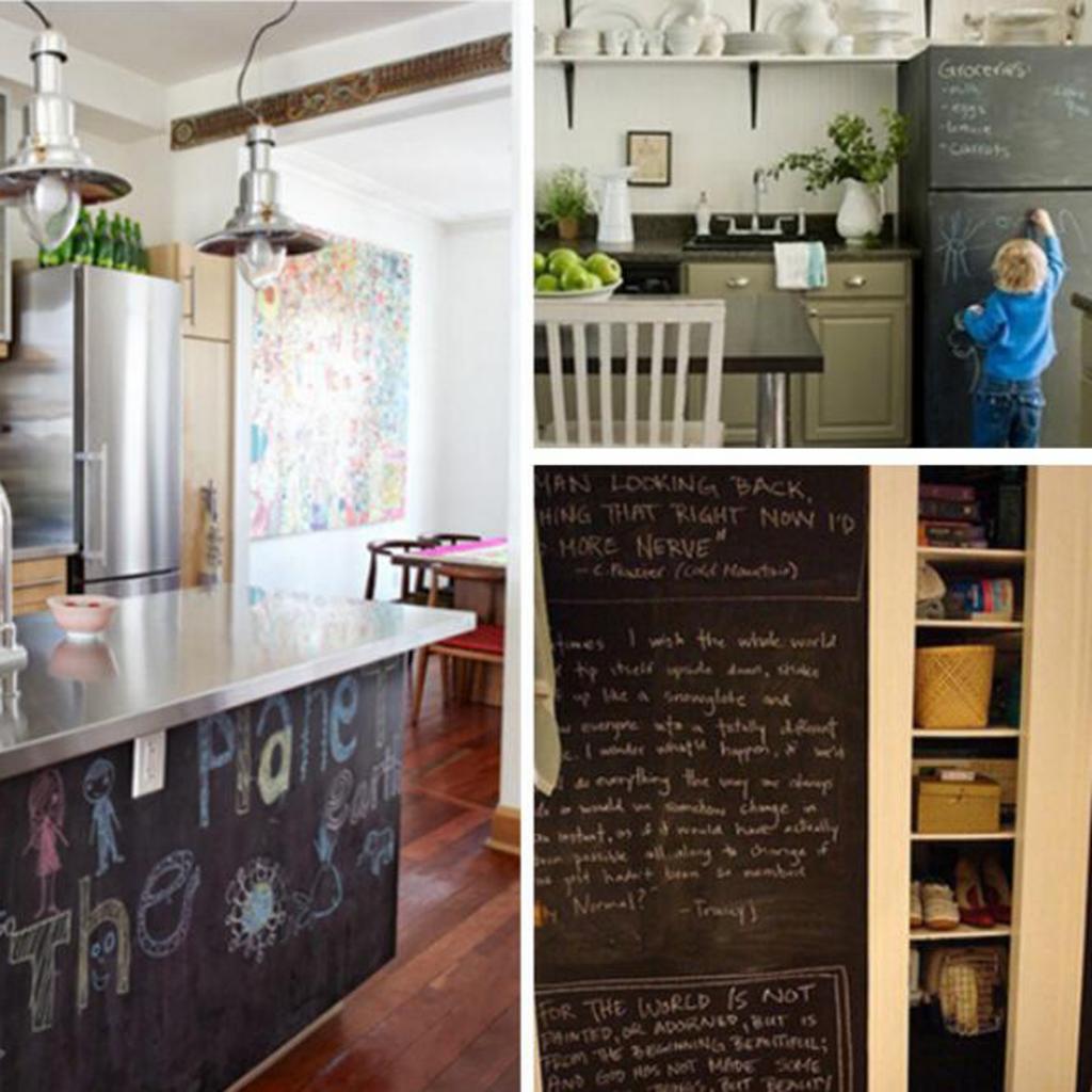 Large Chalkboard Contact Paper Roll Wall Decals Stickers 60 x 200cm Black
