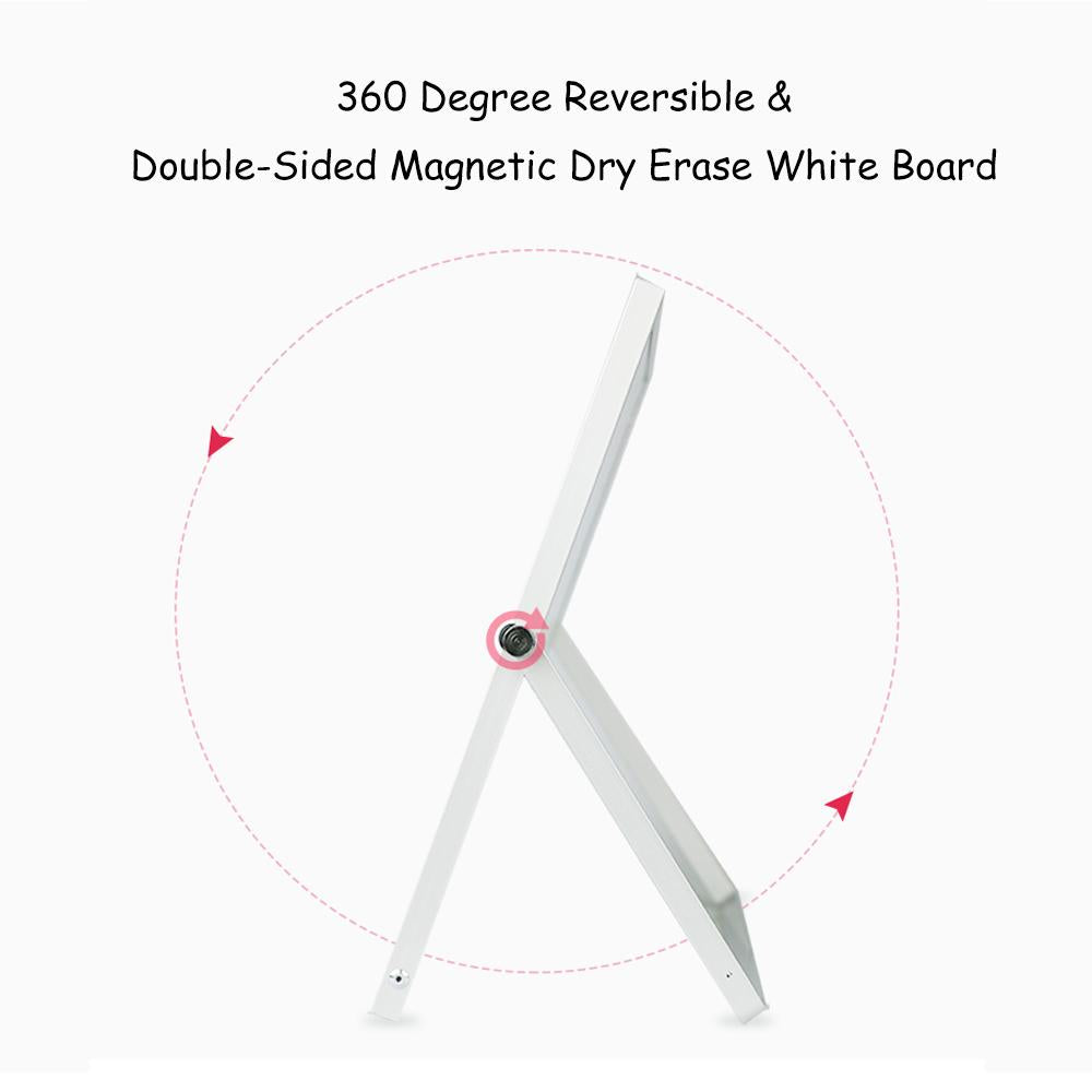 Dry Erase White board Desktop Mini Easel Reversible For Office Home  20x30cm