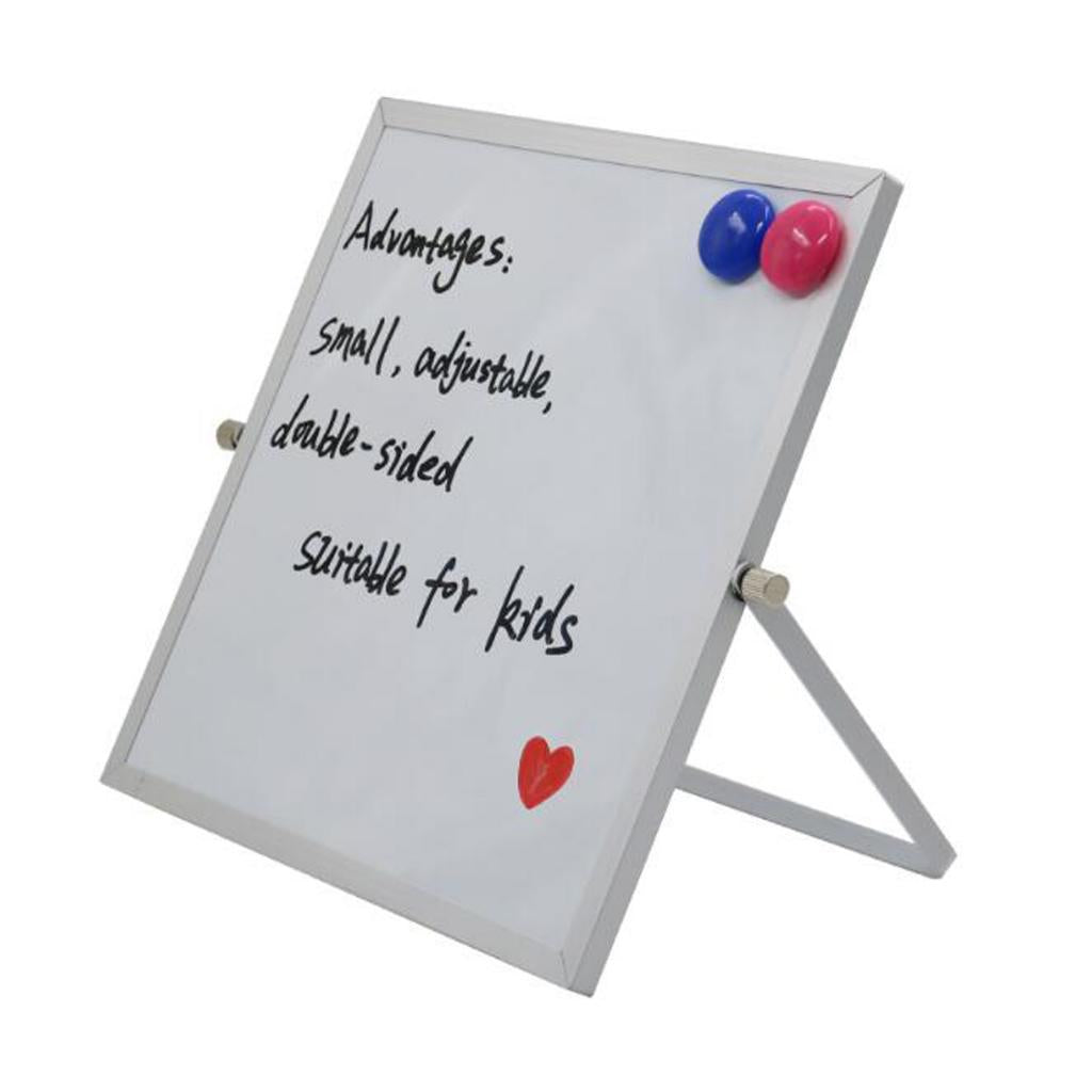 Dry Erase White board Desktop Mini Easel Reversible For Office Home  20x30cm