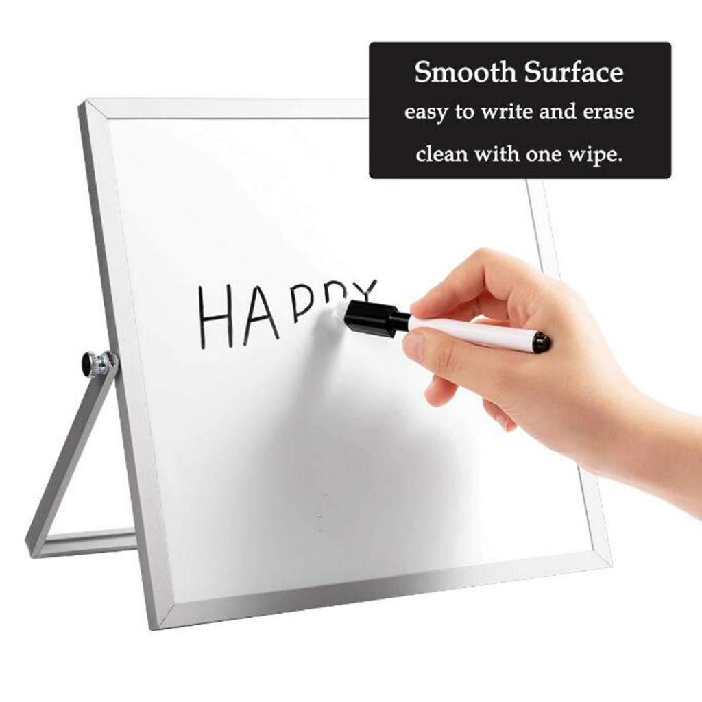 Dry Erase White board Desktop Mini Easel Reversible For Office Home  20x30cm