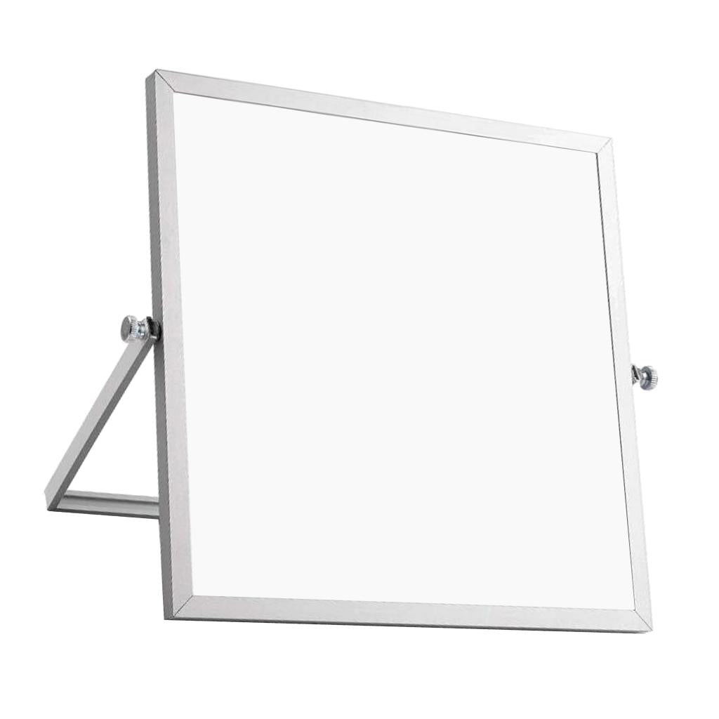 Dry Erase White board Desktop Mini Easel Reversible For Office Home  25x25cm