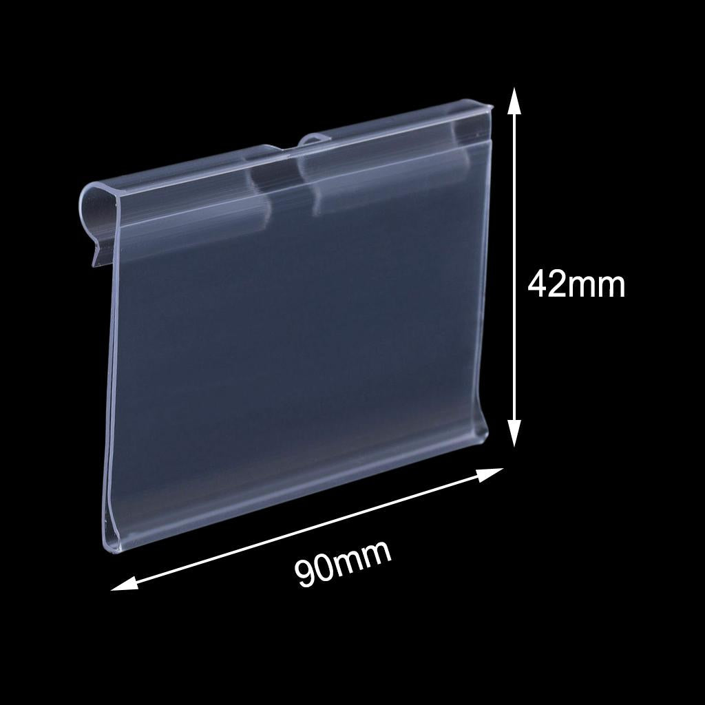 Clear Plastic Label Holder Retail Price Tag Label Holder 90x42mm