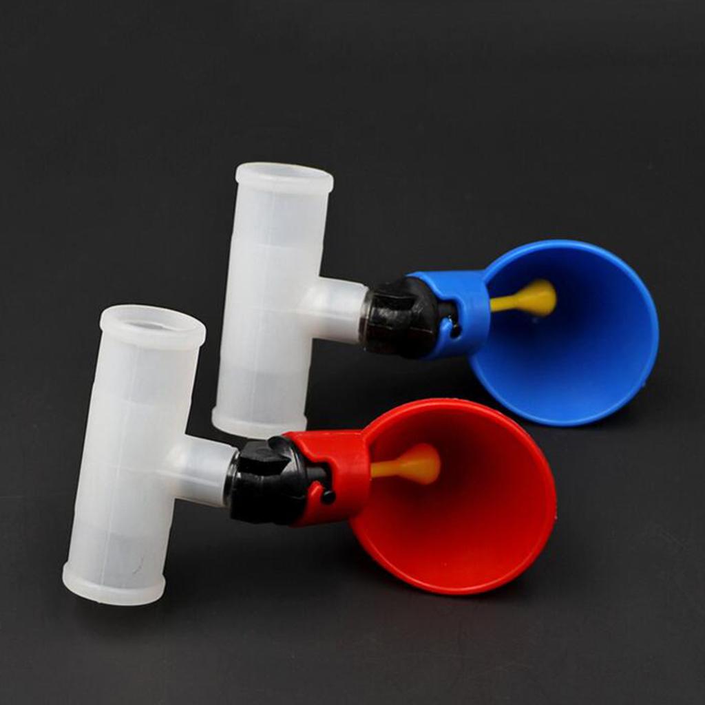 10pcs 1/2inch PVC Tee Fittings for Threaded Poultry Nipples Chicken Waterer