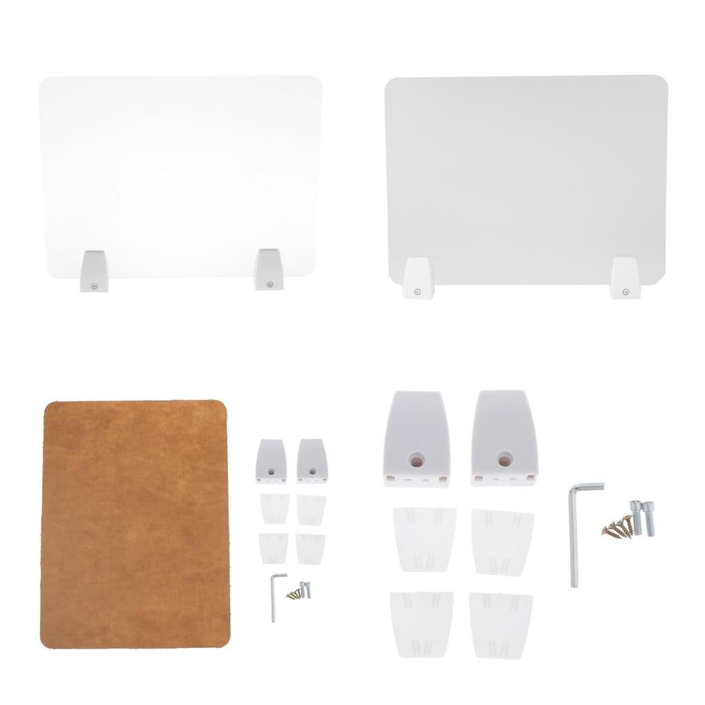 Sneeze Guard Distancing Barrier Desk Shield Lightweight Protector Translucent 30x40cm