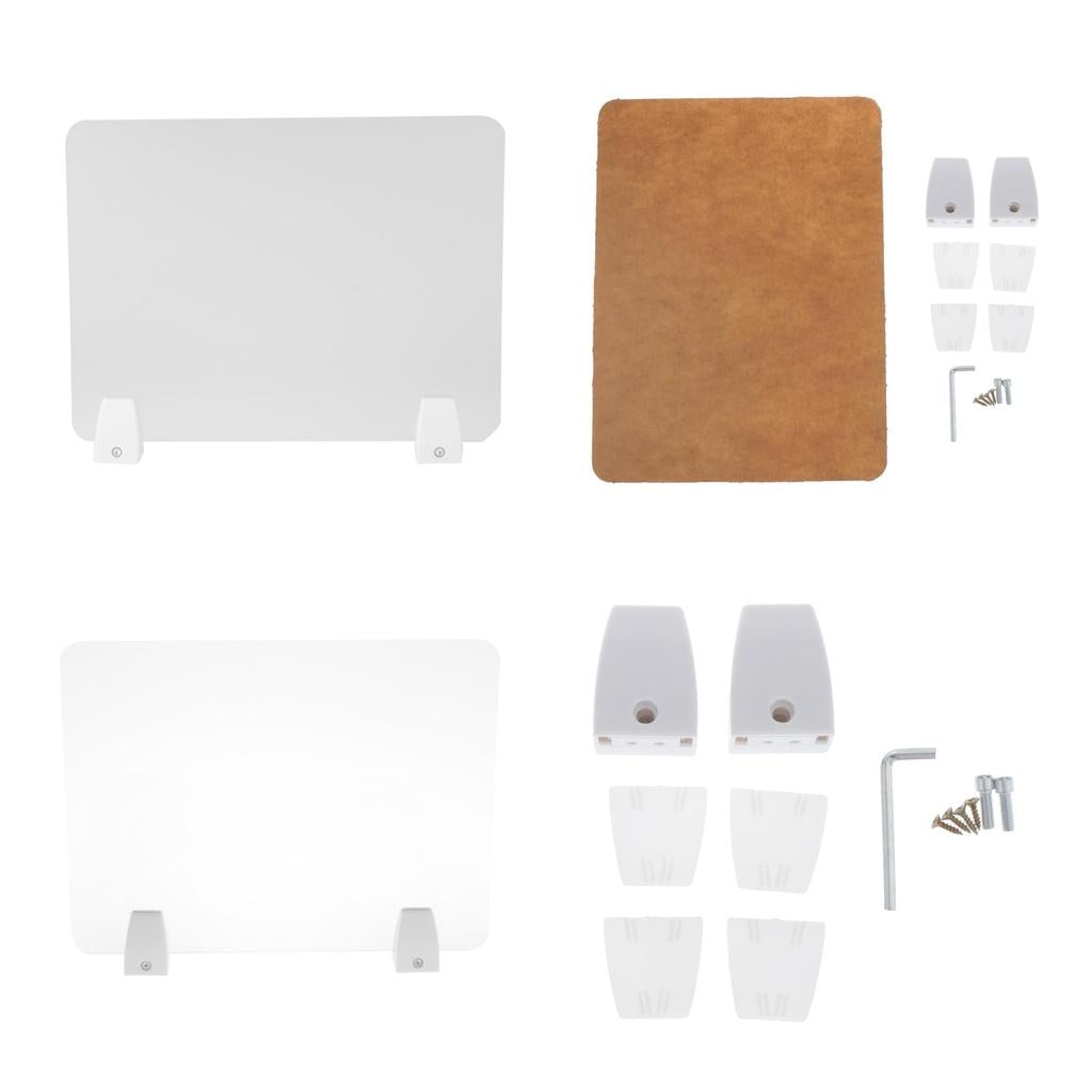 Sneeze Guard Distancing Barrier Desk Shield Lightweight Protector Translucent 30x40cm