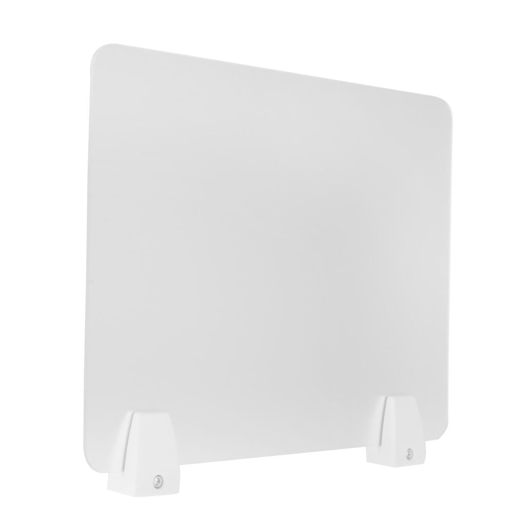 Sneeze Guard Distancing Barrier Desk Shield Lightweight Protector Translucent 30x40cm