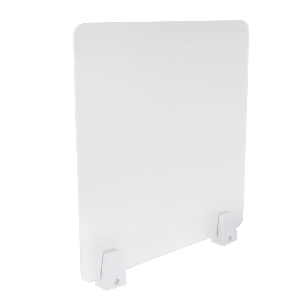 Sneeze Guard Distancing Barrier Desk Shield Lightweight Protector Translucent 40x40cm