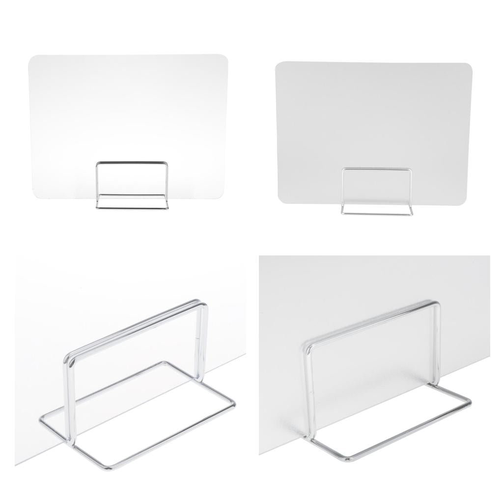 Sneeze Guard Distancing Barrier Desk Shield Portable Lightweight Protect Translucent 30x40cm