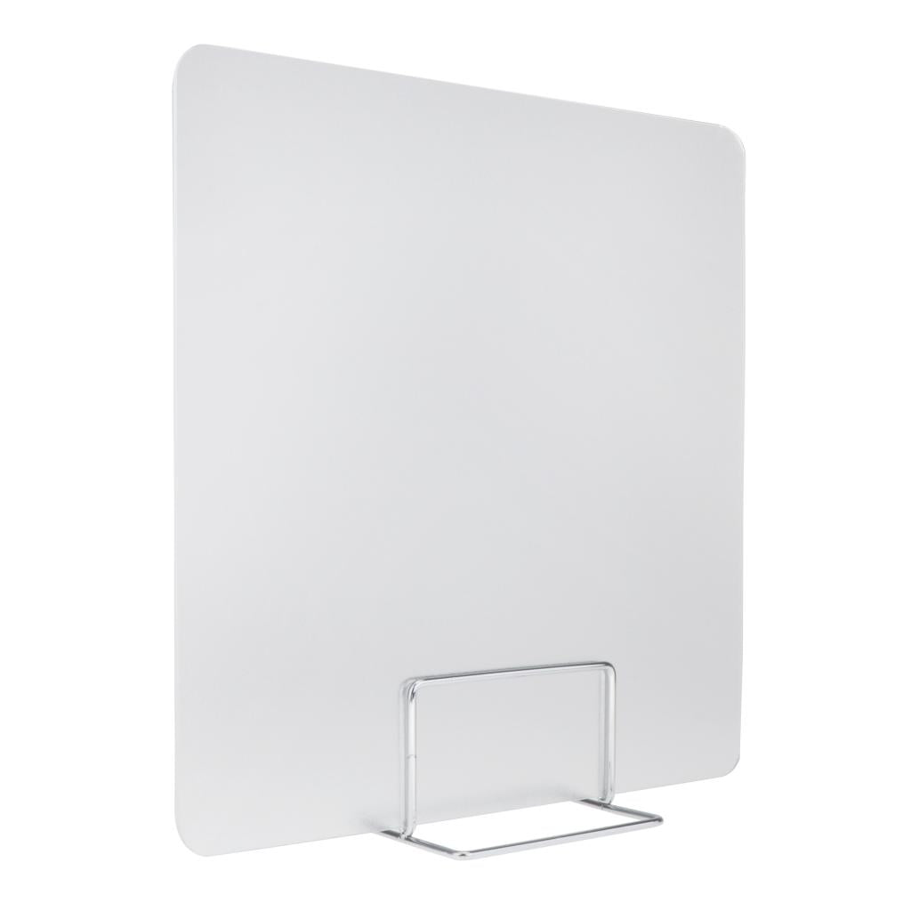 Sneeze Guard Distancing Barrier Desk Shield Portable Lightweight Protect Translucent 40x40cm
