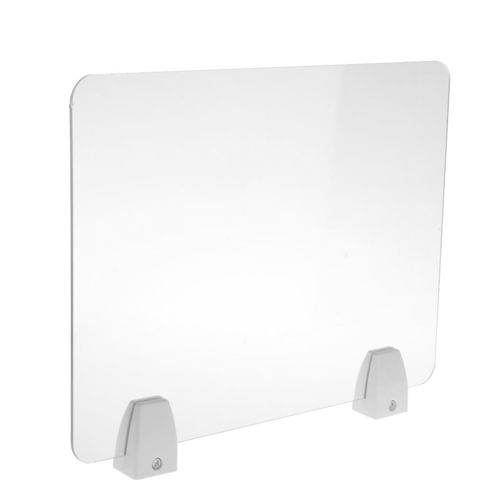 Sneeze Guard Distancing Barrier Desk Shield Lightweight Protector Transparent 30x40cm