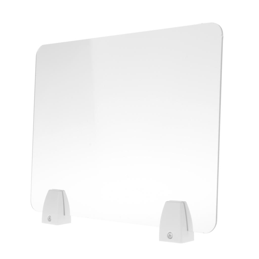 Sneeze Guard Distancing Barrier Desk Shield Lightweight Protector Transparent 30x40cm