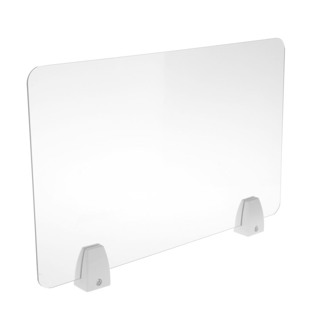 Sneeze Guard Distancing Barrier Desk Shield Lightweight Protector Transparent 30x50cm