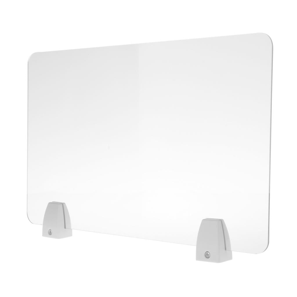 Sneeze Guard Distancing Barrier Desk Shield Lightweight Protector Transparent 30x50cm